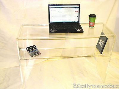 Handcrafted Acrylic "waterfall" Style Console Table In 1 Regarding Latest Clear Acrylic Console Tables (View 2 of 15)