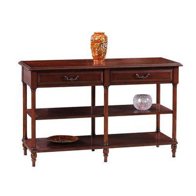 Heartwood Cherry Wood Console Tables With Newest Leick Furniture Claridge Collection Cherry Tier Sofa Table (View 9 of 15)