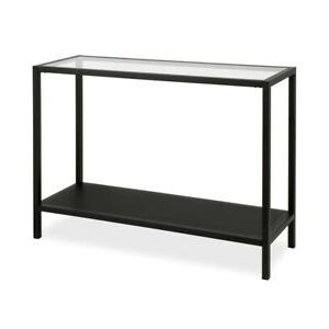 Henn&hart 36"industrial Metal Black/bronze Console Table In Famous Black Metal Console Tables (View 4 of 15)