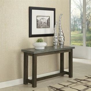 Homestyles – Concrete Chic Console Table – Add An Urban With Regard To Newest Modern Concrete Console Tables (View 13 of 15)