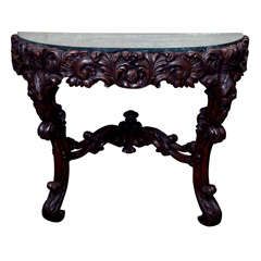 Honey Oak And Marble Console Tables Pertaining To Most Popular Carved Oak Console Table For Sale At 1Stdibs (View 13 of 15)