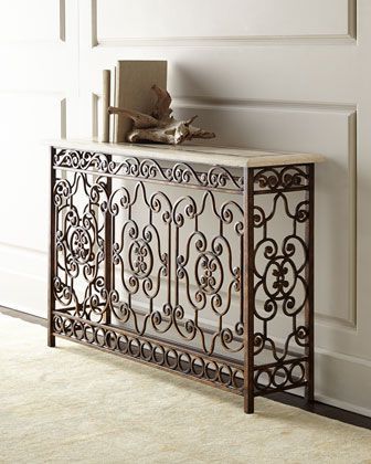 Iron Console, Wrought Iron Decor With Regard To Most Recently Released Wrought Iron Console Tables (View 5 of 15)