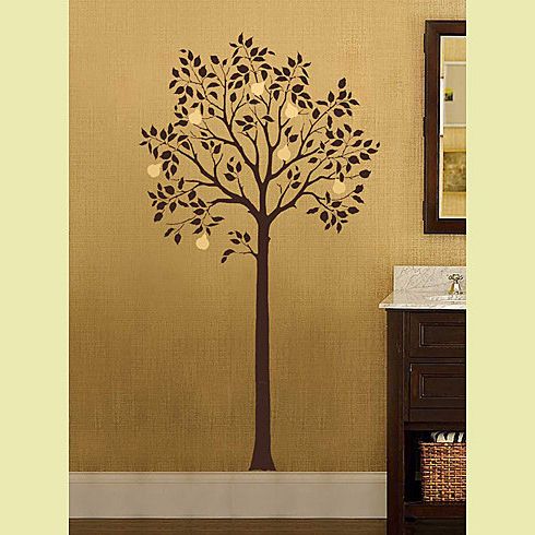 Large Fruit Tree Stencil – Easy Reusable Wall Stencils For Throughout Most Current Pattern Wall Art (View 1 of 15)