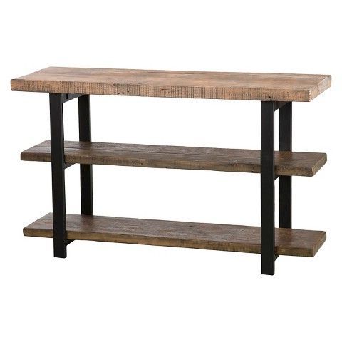 Latest 2 Shelf Console Tables In Pomona 2 Shelf Console Table Brown – Alaterre Furniture (View 6 of 15)