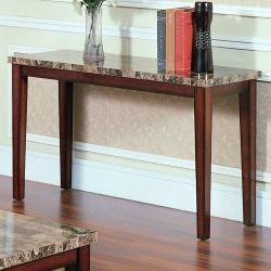Latest Faux Marble Console Tables With Regard To Creston Faux Marble Sofa Table – Overstock –  (View 10 of 15)