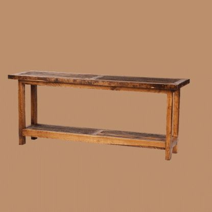 Log Cabin Rustics Regarding Well Known Barnwood Console Tables (View 4 of 15)
