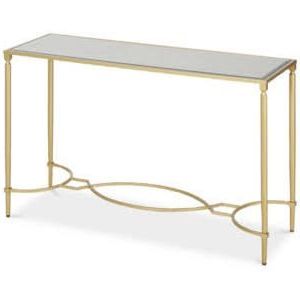 Madison Park Signature Turner Console Table In Antique For Best And Newest Antiqued Gold Rectangular Console Tables (View 5 of 15)