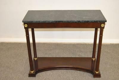 Mahogany & Marble Console Table Bombay Furniture Brass In Famous Marble And White Console Tables (View 11 of 15)
