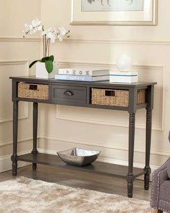 Metallic Silver Console Tables Pertaining To Favorite Winifred+Console+Table+By+Safavieh+At+Neiman+Marcus+Last (View 1 of 15)