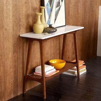 Mid Century Modern Console Table – Black – Wisteria Pertaining To Latest Square Modern Console Tables (View 2 of 4)