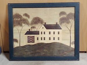 Minimalism Framed Art Prints With Regard To Fashionable Warren Kimble American Folk Art Farmhouse Quilt Framed (View 1 of 15)