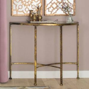 Mirrored Console Table Hallway Furniture Vintage With Regard To Well Liked Hammered Antique Brass Modern Console Tables (View 15 of 15)