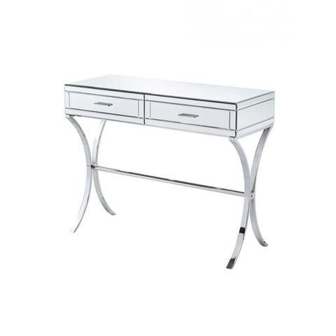 Mirrored Console With Chrome Legs – All Home Living Within Well Liked Silver Mirror And Chrome Console Tables (View 10 of 15)