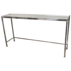 Modern Silver Leaf Console Table At 1Stdibs Inside Popular Silver Stainless Steel Console Tables (View 5 of 15)
