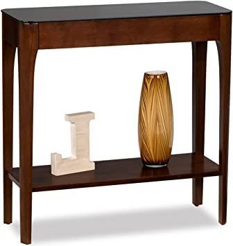 Modhaus Living Retro Modern Narrow Sofa Table Console Hall Inside Widely Used Warm Pecan Console Tables (View 3 of 15)