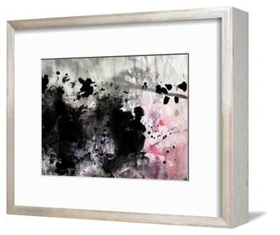 Monochrome Framed Art Prints With Regard To 2017 Abstract Black And White Ink Painting On Grunge Paper (View 12 of 15)