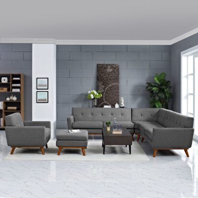 Most Current 5 Piece Console Tables With Engage 5 Piece Sectional Sofa In Gray – Hyme Furniture (View 14 of 15)