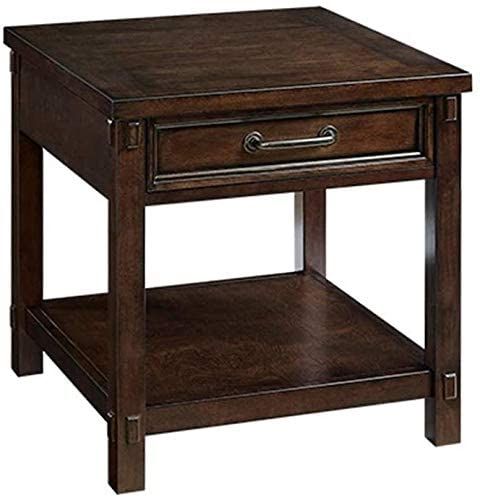 Most Current Amazon: Lq Side Table Nightstand Corner Table Creative With Walnut Wood Storage Trunk Console Tables (View 8 of 15)