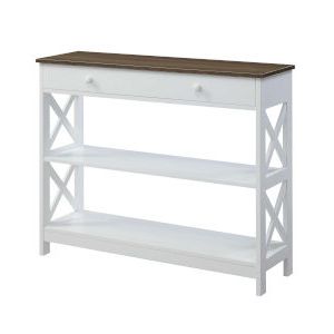 Most Current Convenience Concepts Oxford White Console Table 203099W With Regard To Cobalt Console Tables (View 6 of 15)