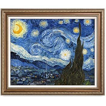 Most Popular Amazon: Decorarts – Starry Night, Vincent Van Gogh For Night Wall Art (View 2 of 15)