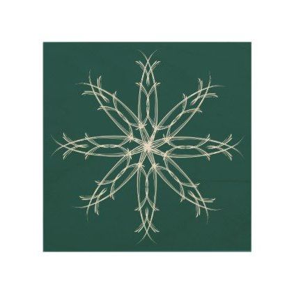 Most Popular Elegant Sophisticated Christmas Snowflake – Teal Wood Wall Pertaining To Elegant Wood Wall Art (View 5 of 15)