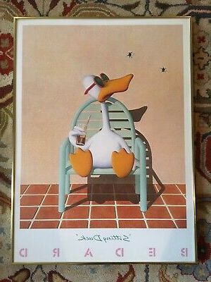 Most Popular Minimalism Framed Art Prints Regarding "Sitting Duck"Michael Bedard Vintage Framed Art Poster (View 7 of 15)