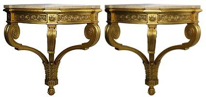 Most Recent Console Tables With Tripod Legs In A Pair Of French Belle Epoque 19Th/20Th Century Louis Xv (View 2 of 15)