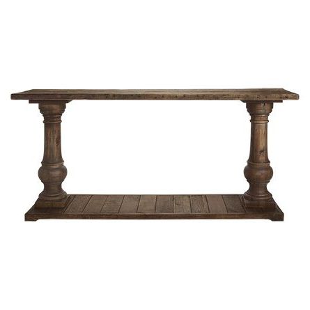 Most Recent Constructed Of Solid Reclaimed Pine, The Arhaus Hudson 71 Throughout Brown Wood And Steel Plate Console Tables (View 12 of 15)