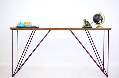 Most Recent Geometric Console Tables Within Walnut Console Table, Mid Century, Modern, Console (View 13 of 15)