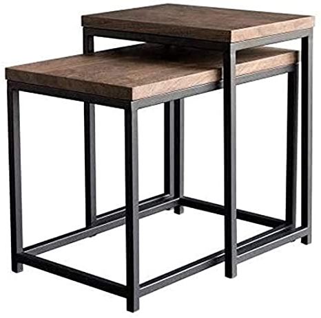 Most Recent Indian Decor 38870 Nesting Of Tables Set Of 2 Square With Regard To Nesting Console Tables (View 1 of 15)