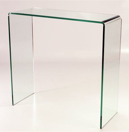 Most Recently Released Glass And Pewter Console Tables Throughout Curved Glass Console Table: Amazon.co (View 4 of 15)