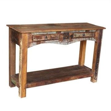 Most Recently Released Grafton 2 Drawers Solid Wood Multi Console Table For Metal And Oak Console Tables (View 7 of 15)