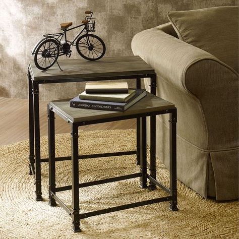 Most Recently Released Madison Park Kagen Grey Nesting Tables –  (View 6 of 15)