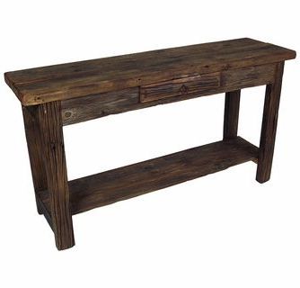 Most Recently Released Old Wood Sofa Table With Shelf (View 3 of 15)