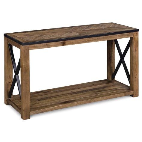 Most Recently Released Wood Rectangular Console Tables Inside Penderton Wood Rectangular Sofa Table – Natural Sienna (View 5 of 15)