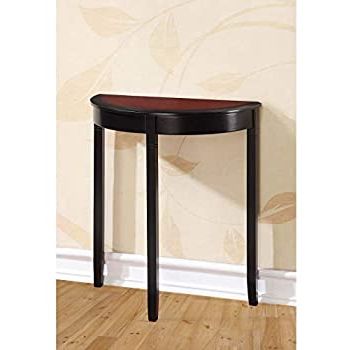 Most Up To Date Amazon: Half Moon Shape Hall Entryway Table, Small In Barnside Round Console Tables (View 4 of 15)