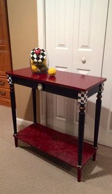 Most Up To Date Buy Hand Made Hand Painted Console Or Sofa Table Black Pertaining To Black And Gold Console Tables (View 12 of 15)