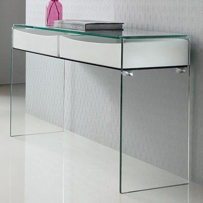 Most Up To Date Clear Acrylic Console Tables Intended For Featuring An Understated, Clear Glass And Plastic Design (View 8 of 15)