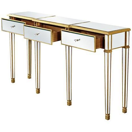 Most Up To Date Mirrored Console Tables Regarding Pin On Finishes (View 6 of 15)