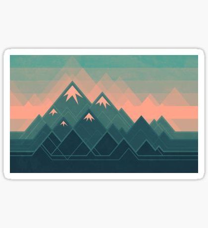 Mountains Wood Wall Art For Newest Stickers (View 5 of 15)