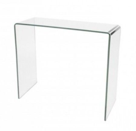Narrow Glass Console Table – Ideas On Foter Intended For Famous Chrome And Glass Rectangular Console Tables (View 14 of 15)