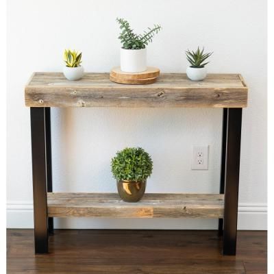 Natural And Black Console Tables Inside Best And Newest Del Hutson Designs Roland Small Console Table, Natural (View 1 of 15)