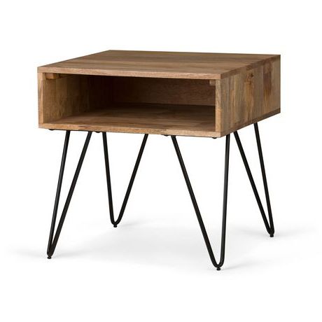 Natural Mango Wood Console Tables Within Popular Wyndenhall Moreno Solid Mango Wood End Table In Natural (View 7 of 15)