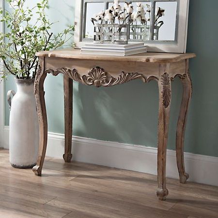 Natural Wood Console Table (View 6 of 15)