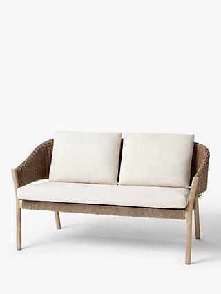 Natural Woven Banana Console Tables Inside Trendy Croft Collection Burford Garden Woven 2 Seat Sofa, Fsc (View 1 of 6)