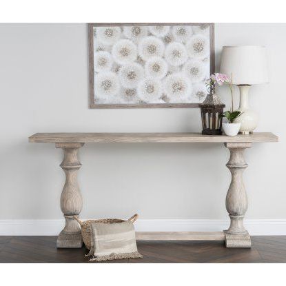 Newest Kosas Home Rustic Westminster Warm Grey Console Table For Modern Farmhouse Console Tables (View 7 of 15)