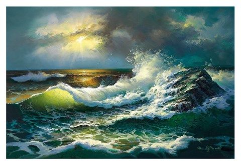 Ocean Waves Fine Art Printdiane Romanello At Regarding Most Recently Released Wave Wall Art (View 9 of 15)
