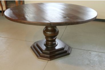 Octagon Console Tables In Latest Round Farm Table With Octagonal Pedestal Base (View 10 of 15)