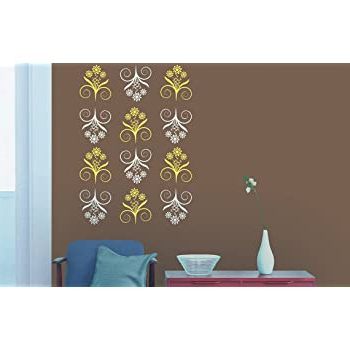 Pattern Wall Art Within Fashionable Buy Asian Paints Royale Play Wall Fashion Bliss Stencil (View 2 of 15)