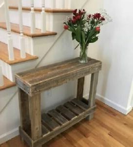 Popular 1 Shelf Console Tables Intended For Small Rustic Console Table Handmade Solid Wood Shelf (View 2 of 4)